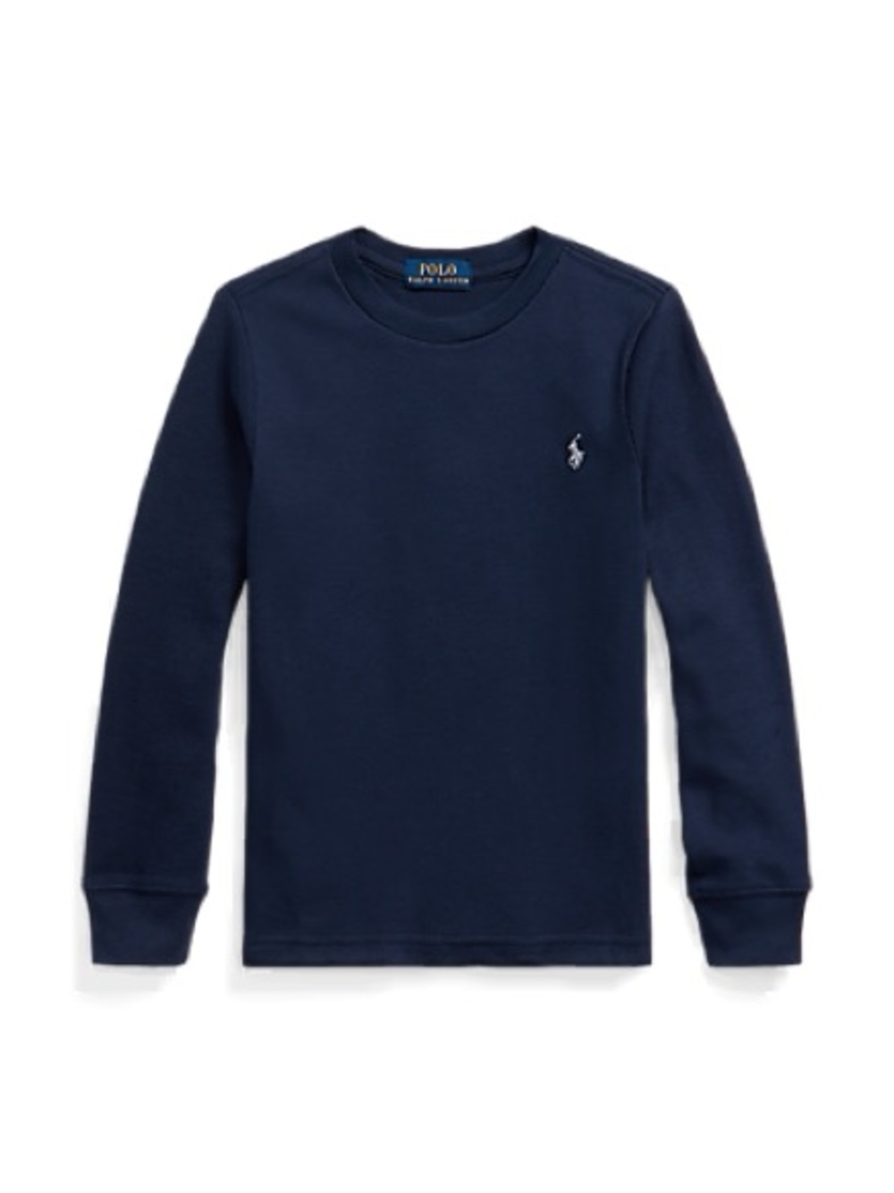 Polo by Ralph Lauren Navy Long-Sleeve Crew Tee with Pony Logo